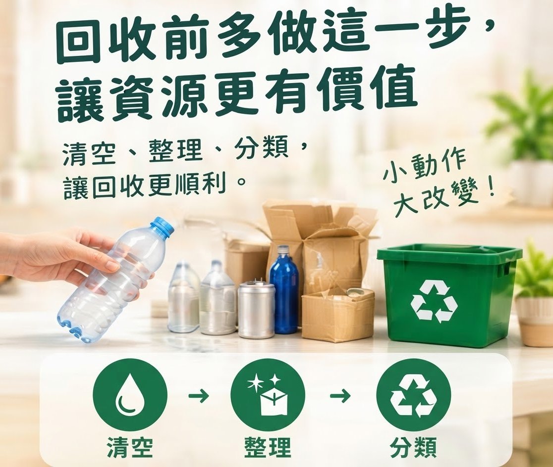 回收前多做這一步，讓資源更有價值